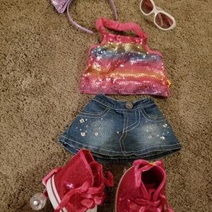 Build a Bear Roller Skating Outfit..LIKE NEW!!!